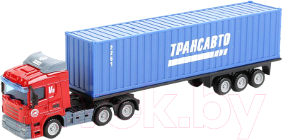 

Автомобиль игрушечный Технопарк, Тягач с прицепом / 1804-1A-R