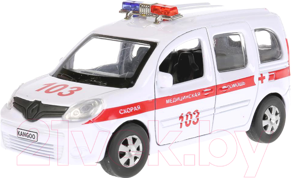 Автомобиль игрушечный Технопарк Renault Kangoo. Скорая помощь / KANGOO-AMB