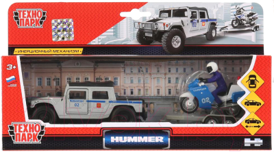 

Автомобиль игрушечный Технопарк, Hummer H1. Полиция / SB-18-37WB