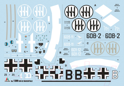 Сборная модель Italeri Самолет SM.82 Marsupiale 1:72 / 1389