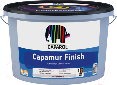 Краска Caparol Capamur Finish. База 1 (10л, белый)