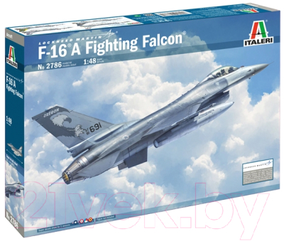 Сборная модель Italeri Американский истребитель F-16A Fighting Falcon 1:48 / 2786