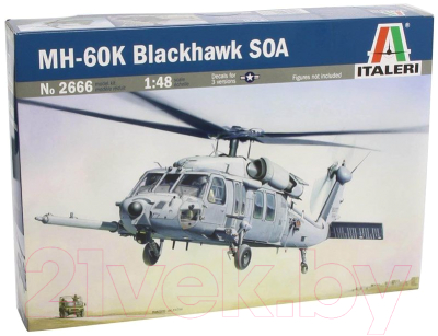 Сборная модель Italeri Вертолет MH-60K Blackhawk SOA 1:48 / 2666