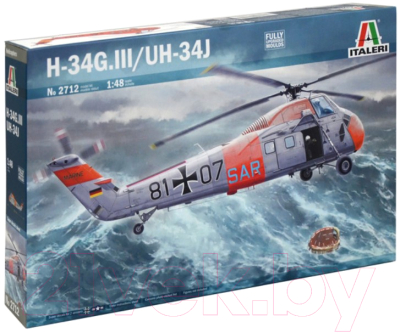 Сборная модель Italeri Американский транспортный вертолет H-34G.III / UH-34J 1:48 (2712)