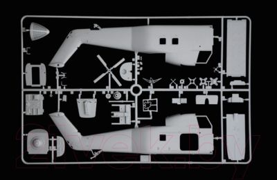 Сборная модель Italeri Американский транспортный вертолет H-34G.III / UH-34J 1:48 (2712)