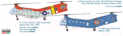 Сборная модель Italeri Военно-транспортный вертолет H-21C Shawnee Flying Banana 1:48 (2733)