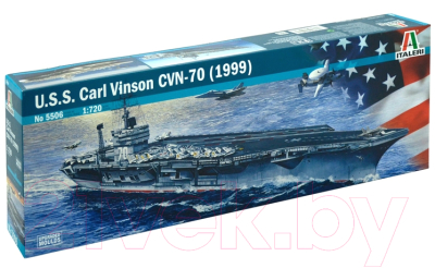 Сборная модель Italeri Американский авианосец U.S.S. Carl Vinson CVN-70 1:720 / 5506