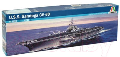 Сборная модель Italeri Американский авианосец U.S.S. Saragota CV-60 1:720 / 5520