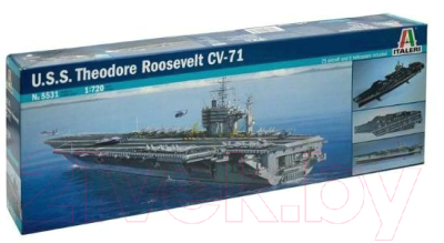 Сборная модель Italeri Американский авианосец U.S.S. Roosevelt CVN-71 1:720 / 5531