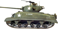

Сборная модель Italeri, Американский танк M4A1 Sherman 1:35 / 225
