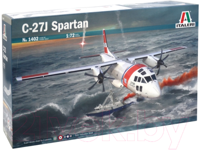 

Сборная модель Italeri, Военно-транспортный самолет C-27J Spartan 1:72 / 1402