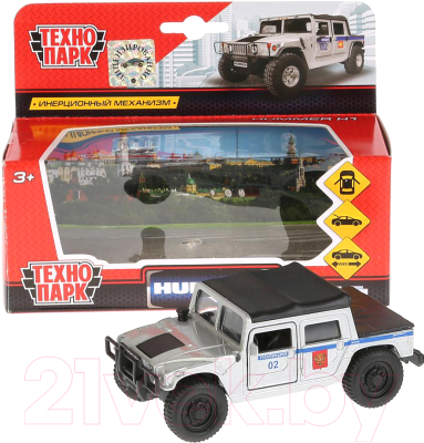 Автомобиль игрушечный Технопарк Hummer H1 Пикап. Полиция / SB-18-09-H1-P-WB