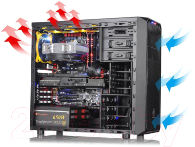 Изображение товара Корпус для компьютера Thermaltake Versa H25 (CA-1C2-00M1NN-00) (черный)