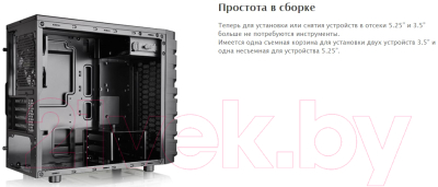 Корпус для компьютера Thermaltake Versa H13 (CA-1D3-00S1NN-00) (черный)