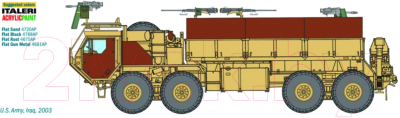Сборная модель Italeri Бронированный вооружённый грузовик Hemtt 1:35 / 6510