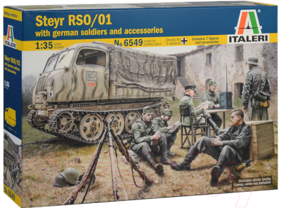 Сборная модель Italeri Полногусеничный многоцелевой тягач Steyr RSO/01 1:35 / 6549