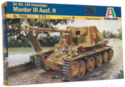 Сборная модель Italeri Немецкий истребитель танков Panzerjäger Marder III Ausf. H 1:72 (7060)