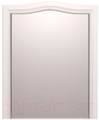 Зеркало Ижмебель Лукреция 7 (белый глянец с порами/белая глянцевая пленка)