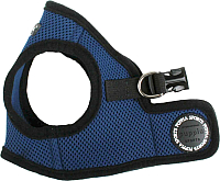 Шлея-жилетка для животных Puppia Soft Vest / PAHA-AH305-RB-XL (синий/черная окантовка) - 