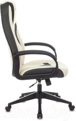 Кресло геймерское Бюрократ Zombie Viking-8 (экокожа белый/черный)