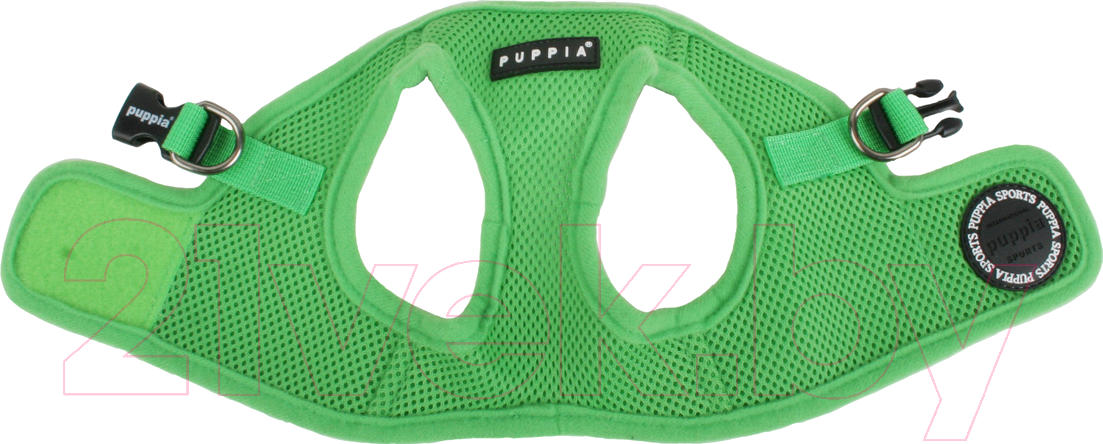 Шлея-жилетка для животных Puppia Soft Vest / PAHA-AH305-GR-XS (зеленый) — фото 3
