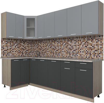 

Готовая кухня Интерлиния, Мила 12x25