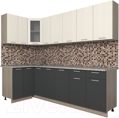 

Готовая кухня Интерлиния, Мила 12x25