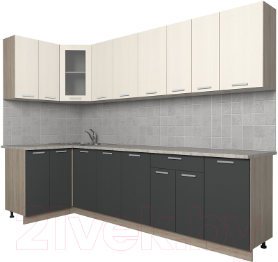 

Готовая кухня Интерлиния, Мила 12x28