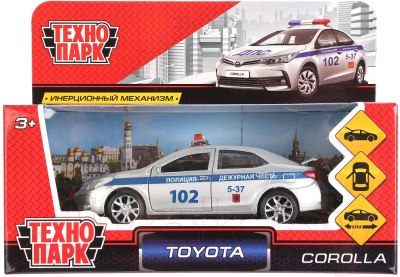 Автомобиль игрушечный Технопарк Toyota Corolla. Полиция / COROLLA-P