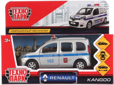 Автомобиль игрушечный Технопарк Renault Kangoo. Полиция / KANGOO-P