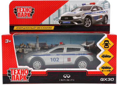 Автомобиль игрушечный Технопарк Infinity QX30. Полиция / QX30-P