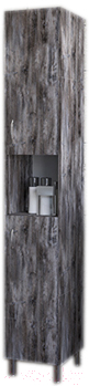 Шкаф-пенал для ванной Аква Родос Агата R / ОР0002306 (серый дуб)