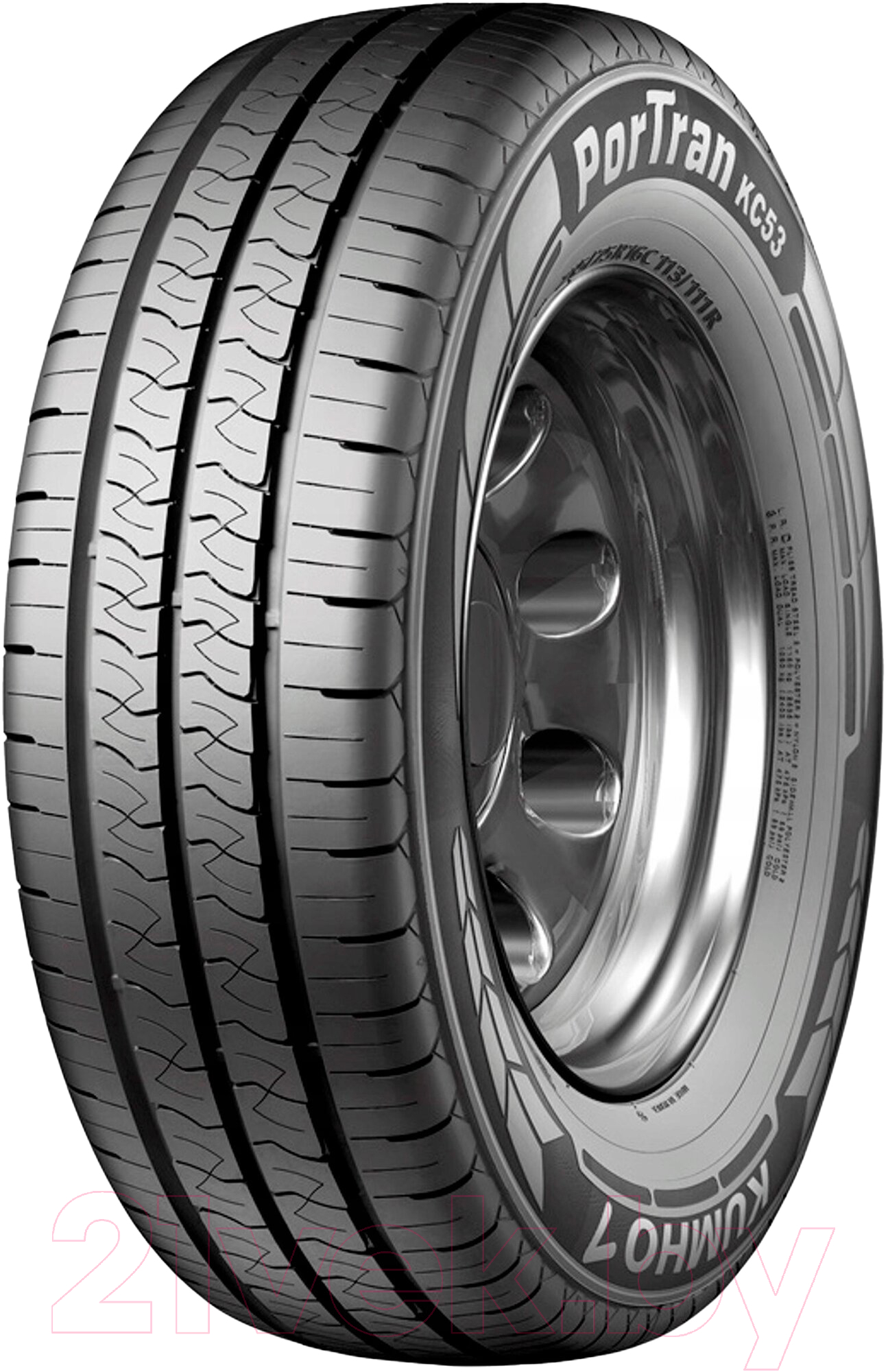 Летняя легкогрузовая шина Kumho PorTran KC53 195/75R16C 107/105T