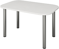 Обеденный стол Senira Р-001-02 (белый глянец/хром) - 