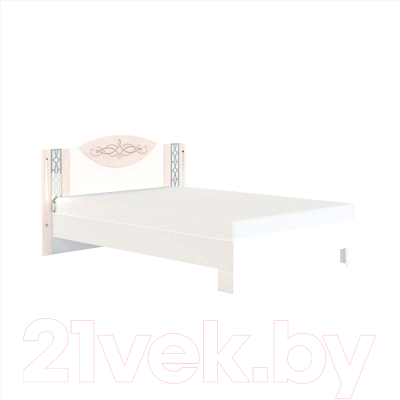 Каркас кровати МСТ. Мебель Белла №2.2 1.4 (с подсветкой рамух белый)