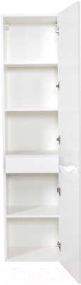 Шкаф-пенал для ванной Аква Родос Альфа / АР0001393 (подвесной)