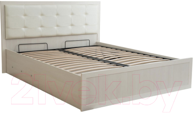 Двуспальная кровать Ижмебель Ника-Люкс 52 с ПМ 160 (бодега)