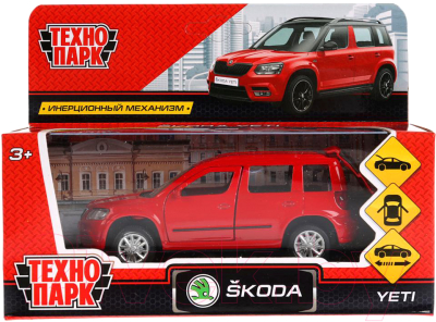 Автомобиль игрушечный Технопарк Skoda Yeti / YETI-RD
