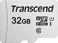 Карта памяти Transcend microSD 300S 32GB Class 10 UHS-I U1 (TS32GUSD300S) - 
