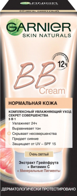 BB-крем Garnier Секрет Совершенства комплексное увлажнение (50мл, очень светлый)