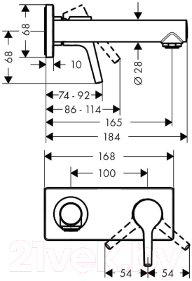 Смеситель Hansgrohe Talis S 72110000