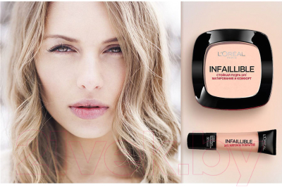 Пудра компактная L'Oreal Paris Infaillible 245 (теплый песочный)