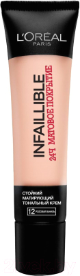 

Тональный крем L'Oreal Paris, Infaillible 24h матовое покрытие №12