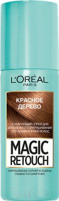 Тонирующий спрей для волос L'Oreal Paris Magic Retouch 6 (красное дерево)