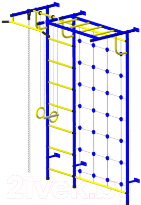 Детский спортивный комплекс Пионер С4С (синий/желтый)