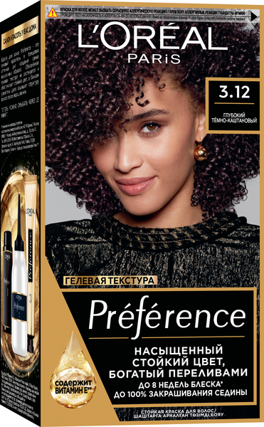 L'Oreal Paris Preference 3.12 Мулен-руж (глубокий темно-коричневый ...