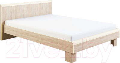 Каркас кровати МСТ. Мебель Оливия № 1.2 160x200 (дуб сонома светлый)