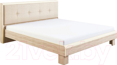 Каркас кровати МСТ. Мебель Оливия №2.2 160x200 (дуб сонома светлый)