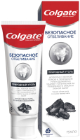 

Зубная паста Colgate, Безопасное отбеливание природный уголь