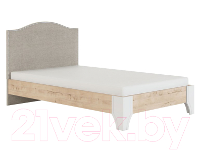 Каркас кровати МСТ. Мебель Флоренция №11.1 120x200 (с мягкой спинкой)